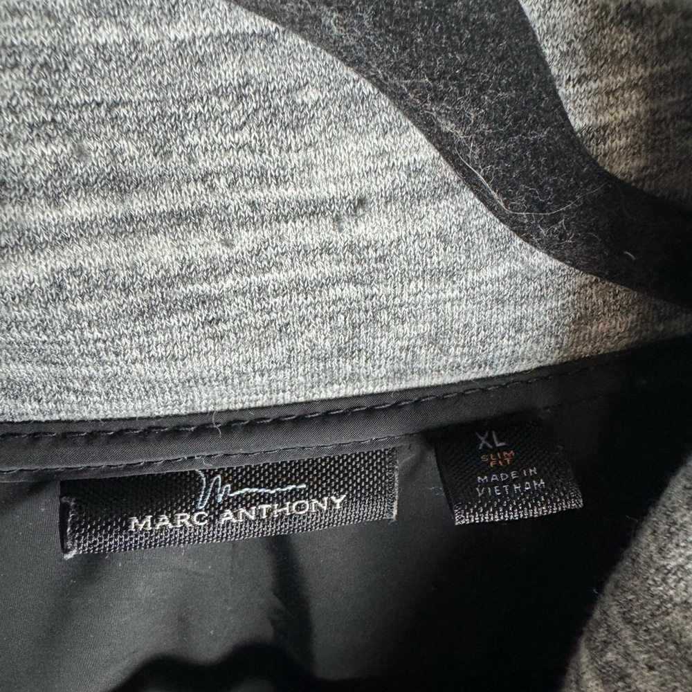 Marc Anthony Slim Fit Shall Collar Fleece Jacket XL - Picture 4 of 7